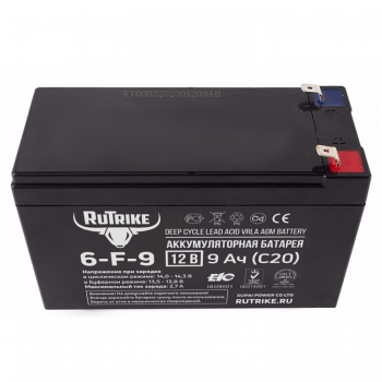Аккумулятор RuTrike 6-F-9 (12V9A/H C20)